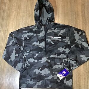 Champion Men's/Unisex Camo Packable Windbreaker Jacket | Size S NWT‎
